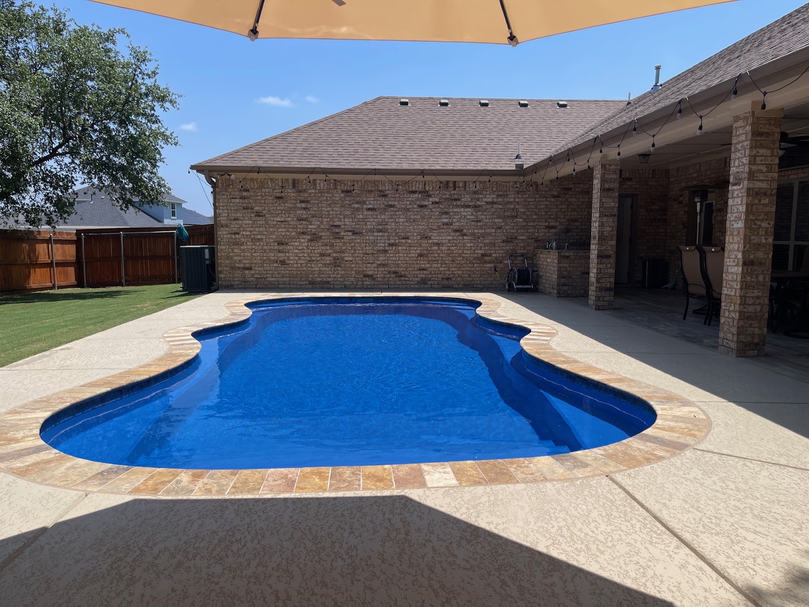 Compact Backyard Pool Renovation